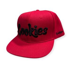 Cookies‎ Embroidery Red Hat Snapback Adjustable